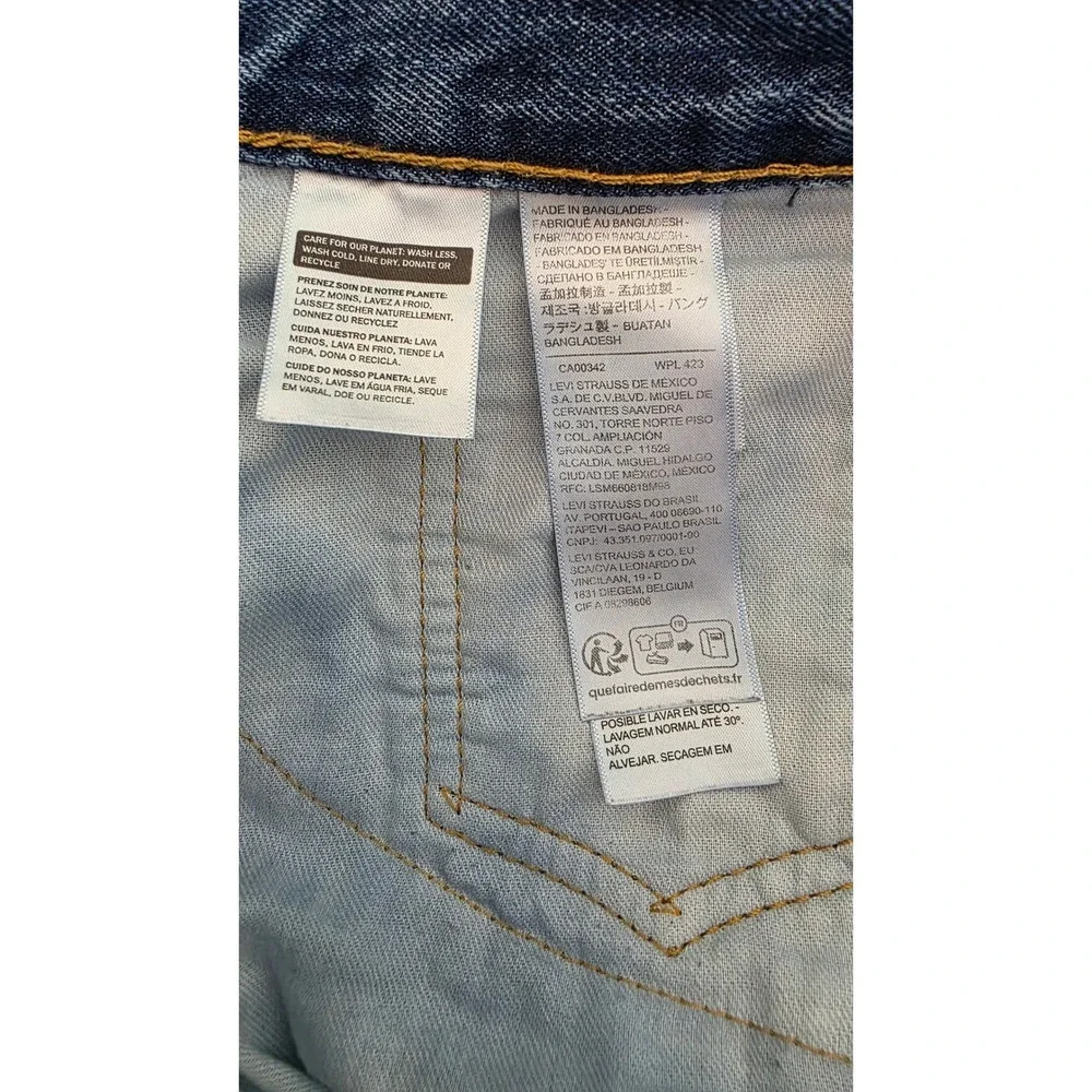 Levis 550 Relaxed Fit Tapered Leg Jeans Mens 38x29 Medium Wash Blue Denim